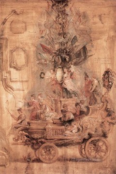 Pedro Pablo Rubens Painting - El carro triunfal de Kallo Boceto barroco Peter Paul Rubens